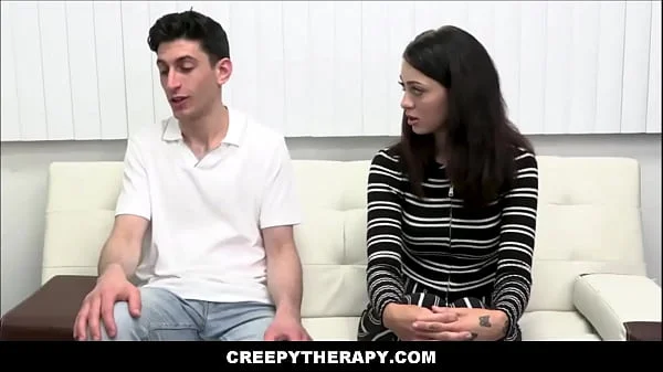 CreepyTherapy - Big Tits Blonde MILF Family Shrink Threesome With Teen Stepsister & Stepbrother During Therapy Session - Corra Cox, Kenzie Love, Nick Strokes
