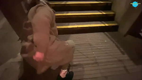 Cracky the street girl finaly gets to suck cock
