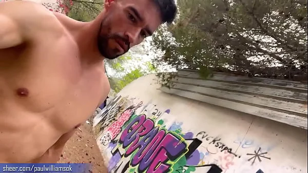 Crazy hot male walks naked into an abandoned building. A must see experience