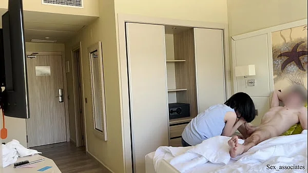 PUBLIC DICK FLASH. I pull out my dick in front of a hotel maid and she agreed to jerk me off.