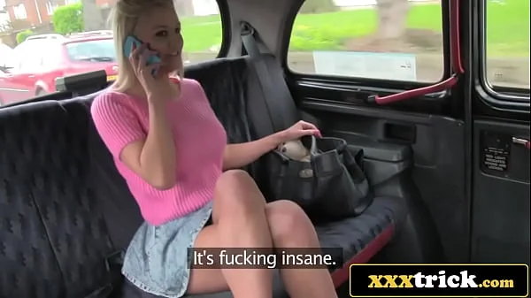 Dumb UK Blonde Tricked Into Kinky Sex By an Older Cabbie