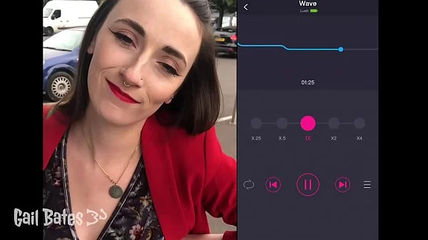 Preview: Public remote vibrator play and sex on balcony
