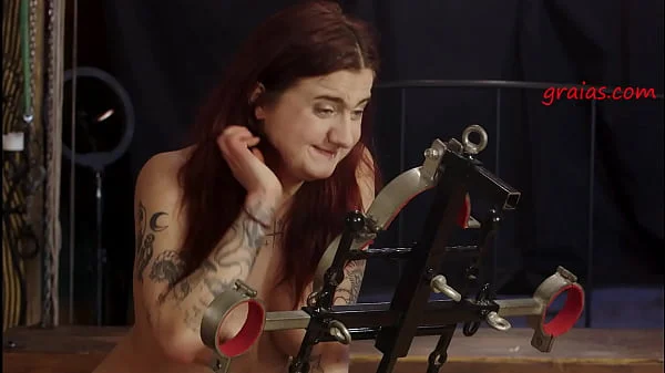 Lovely Redhead Babe Struggles Against Hard Whipping