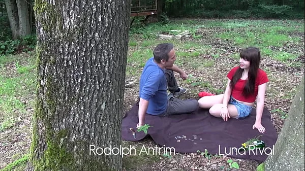 Hikers fucking in forest