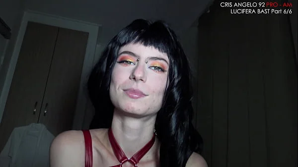 Lucifera Cumshot Cris Angelo - Double Langue - Tongue splitting - Private Fuck 009 - Paris - Barcelona Part 6/6