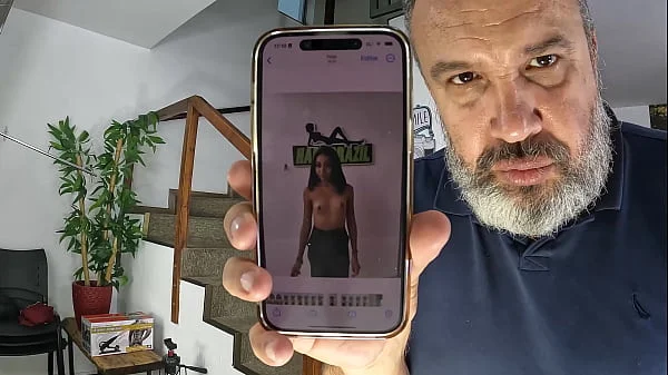 A novinha Milena Tavares por trás das câmera acabou levando rola do diretor
