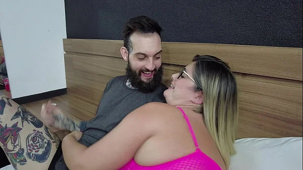 Husband shares chubby blonde wife with big dicked bull