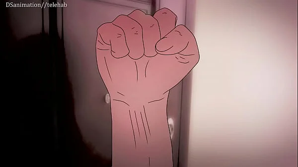 Neighbors prevent pink-haired Mitsuri Kanroji from fucking ( hentai 2d )