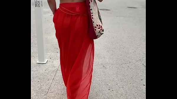 Showing off naked under my transparent outfits