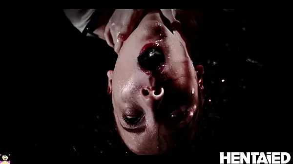ALIEN INSIDE - Huge Black tentac1es deposit eggs inside of a tiny red head - Lottie Magne