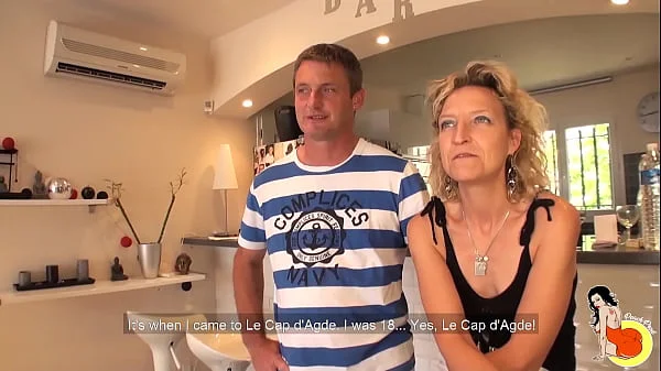 40yo milf Sylvie and Tonio, an amateur couple, wanted to shoot for the first time