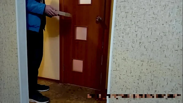 Wife pays for pizza while husband is in the shower