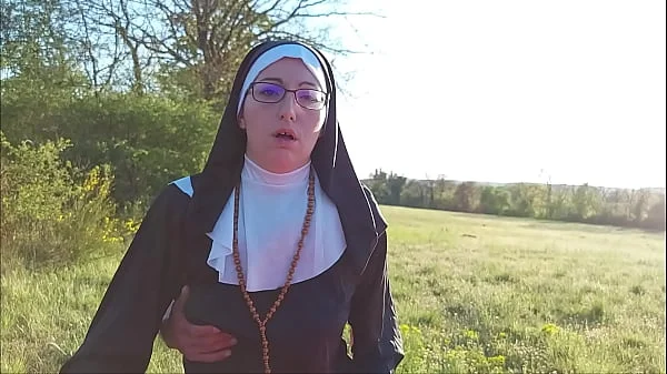 This nun gets her ass filled with cum before she goes to church !!