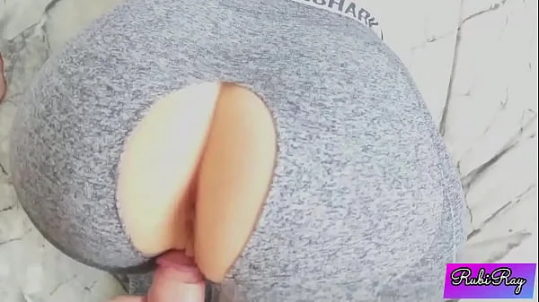 Fit Babe loves ridding dick in her ripped yoga pants