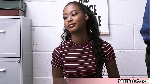 This ebony beauty looks innocent but she is far from it
