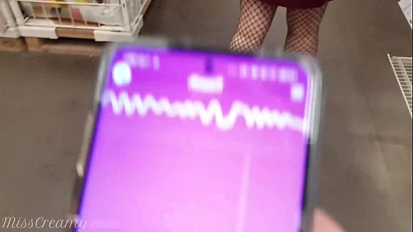 Public Remote Vibrator In the Mall - I control the pussy with lush - MissCreamy