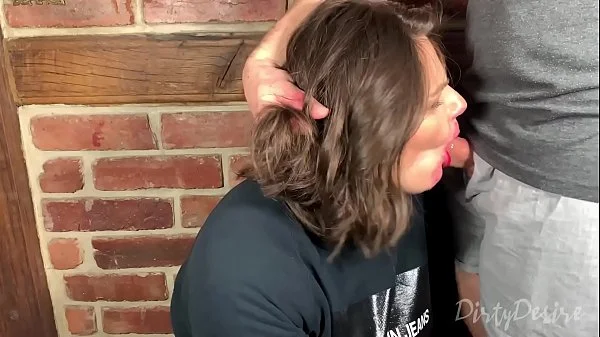 Facefucking a youtuber with pulsating cumshot in her mouth