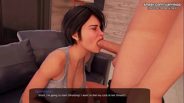 Milfy City[v0.6e] | Gorgeous milf teacher with big boobs gets her wet pussy fucked with a creampie in the toilets through a glory hole by a big cock | My sexiest gameplay moments | Part #57 - New ANIMATED scenes with Celia compilation