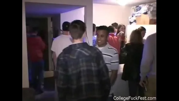 teen gives head as others watch