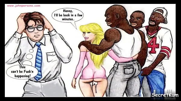 The Club Slut - Helpless cuckold watch as Thugs Gangbang his Wife || Rough BBC Anal Dp