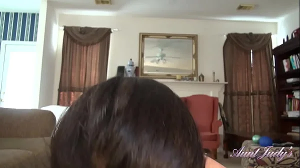 AuntJudys - Your Busty 50yo Step-Aunt Joana stops her Workout to Suck your Cock (POV)