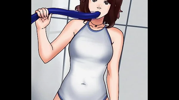 Filling Out Her Suit (breast expansion animation)
